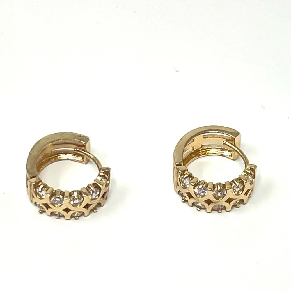New Anthropologie Crystal Hoop Earrings